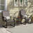 2 PCS Patio Chairs C-Spring Motion Chairs with Quick-drying & Breathable Fabric-1674496736