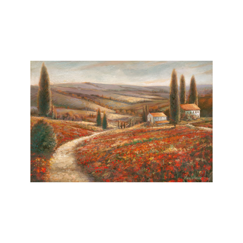 Tuscan Palette by Ruane Manning - Painting on Canvas, 101.6 cm H x 66.04 cm W x 1.91 cm D, Wrapped Canvas