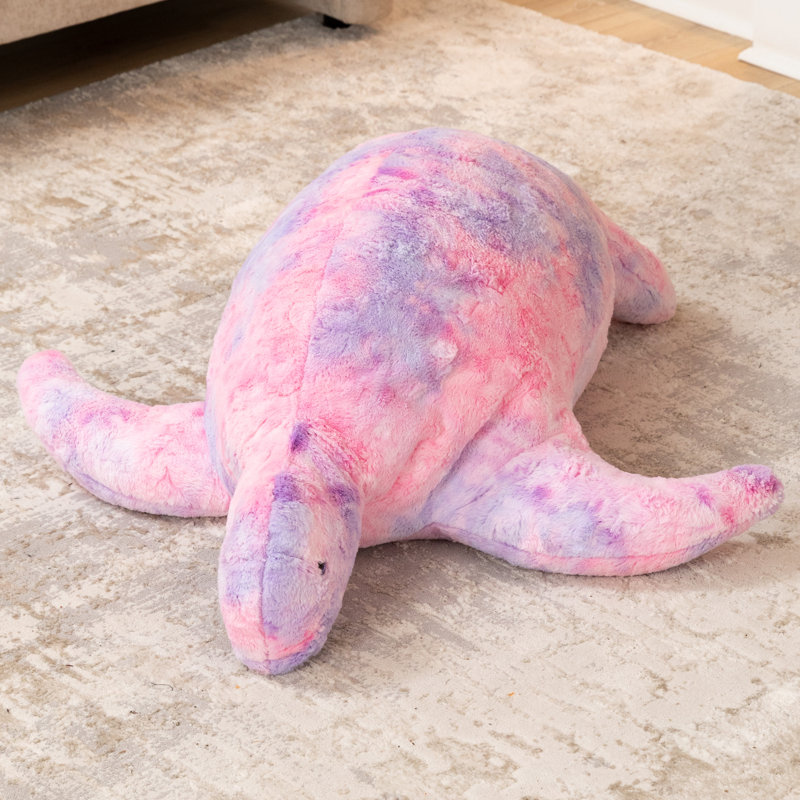 Pouf et pouf Raven-Symoné Shelly The Turtle Sea Buddy, Similifourrure rose clair