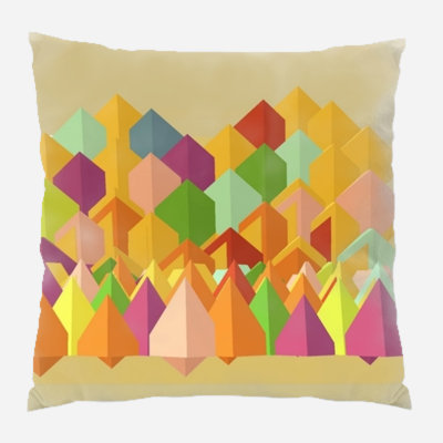 Coussin décoratif pyramides