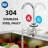 Freestanding Stainless Steel Utility Sink with Storage Shelf, 360° Rotating Faucet, Hot & Cold Water Ready, Rust-Resistant Laundry and Kitchen Sink