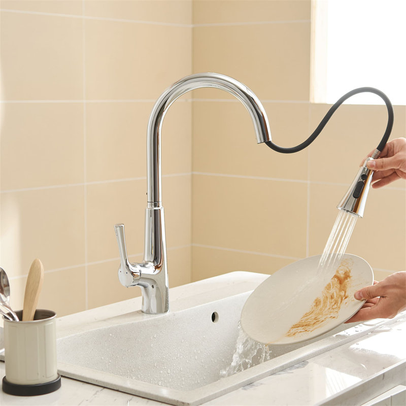AWZTOO Touchless Kitchen Faucet, Polished Chrome