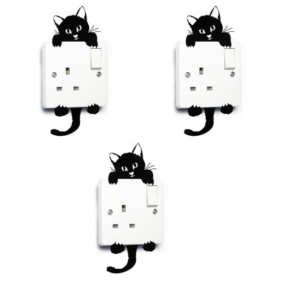 Décalcomanie murale autocollante pour chat light