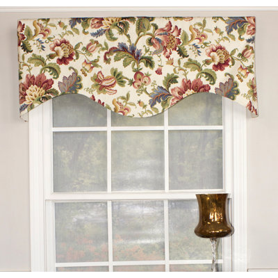 Noblesse Scalloped Seales 50" Window Valance