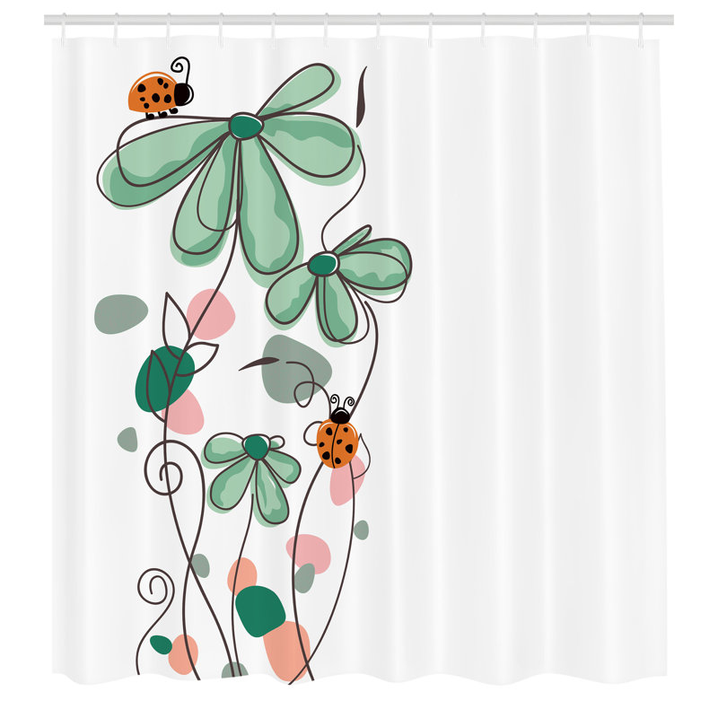 Ensemble de rideau de douche Kids, 69"H x 75"W, Vert jade
