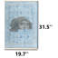 Tapis traditionnel Face Blue Mosaic Face