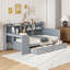 Lit de jour en bois avec 3 tiroirs, ports USB et bureau-265408089-265408095