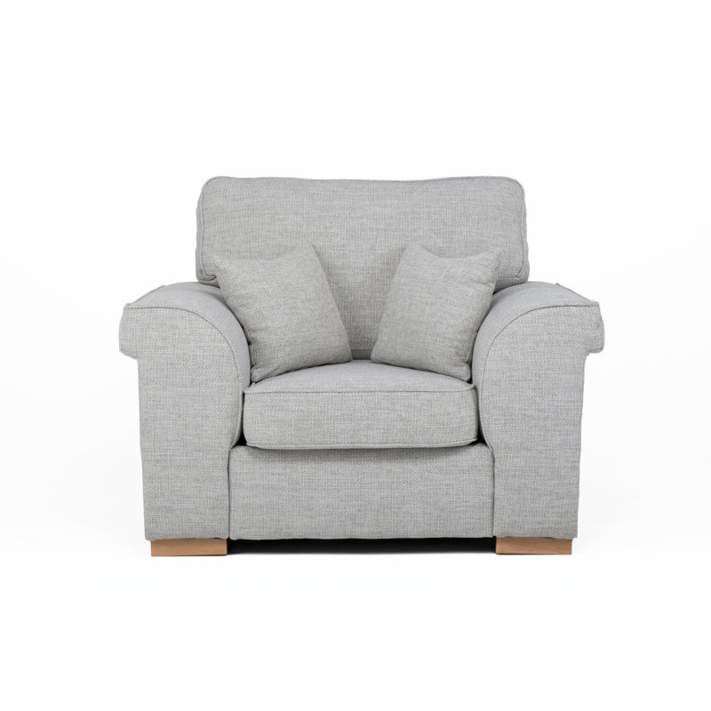 Picadilly Upholstered Armchair, Silver