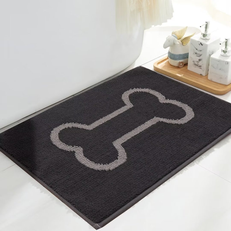 Paillasson absorbant pour l'intérieur, L 32 po x l 20 po, Gris