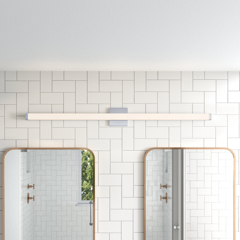 Lonan Dimmable LED Bath Bar, Polished Chrome