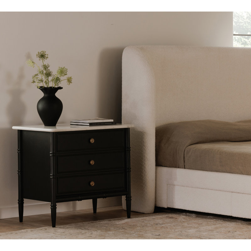 Berlin 3 Drawer Nightstand