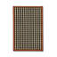 Tapis noir tissé à carreaux lavables Mosso-132027040