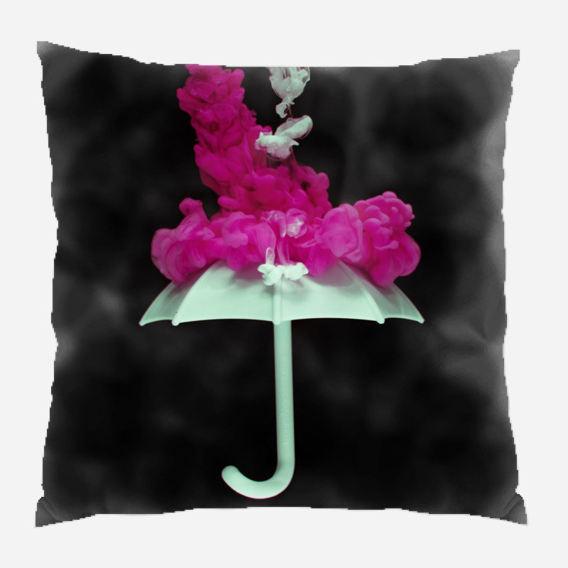 Coussin décoratif fleur Richert, Intérieur, Microsuède