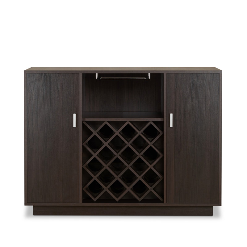 Vintage Wine Cabinet with Stemware Rack
