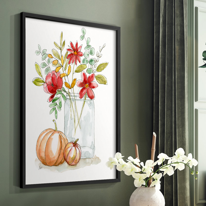«Simple Harvest II», reproduction encadrée - bois massif, Noir, H 10 po x l 8 po
