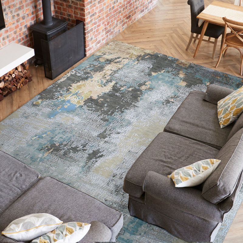 Abstract Area Rug, Rectangle 8' x 10'