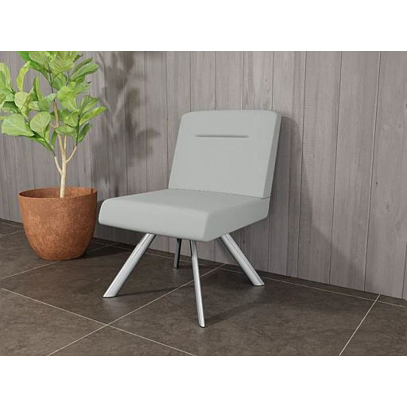 Chaise d'invité Willow, Plaqué chrome, Journée portes ouvertes sur l'astéroide