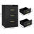 3-Piece Bedroom Set, Upholstered Bed with 2 Nightstands with 3 Drawers&USB Charging,Compact Size Doubles as Side Tables-1257069013-1258227929