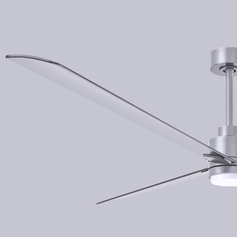 Ventilateur de plafond Alessandra, Nickel brossé, Nickel brossé, 72"