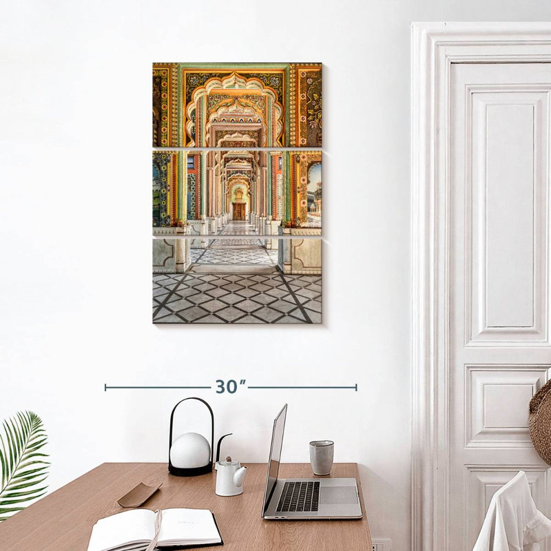 Cercle Lilie Jawahar à Jaipur, H 32 po x l 20 po