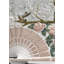 Iris and Cherry Flowers Fan