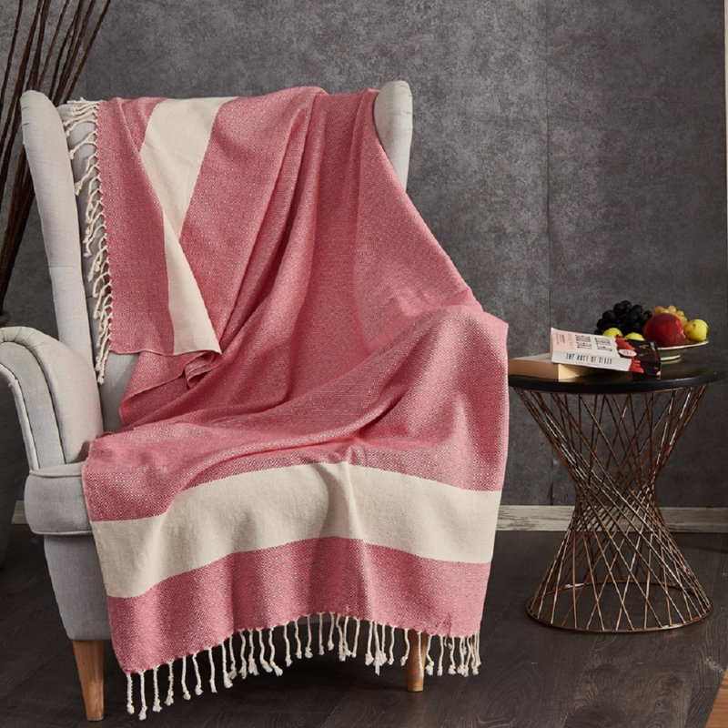 Cato Throw Blanket, Red