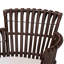 Fauteuil en rotin brun très foncé