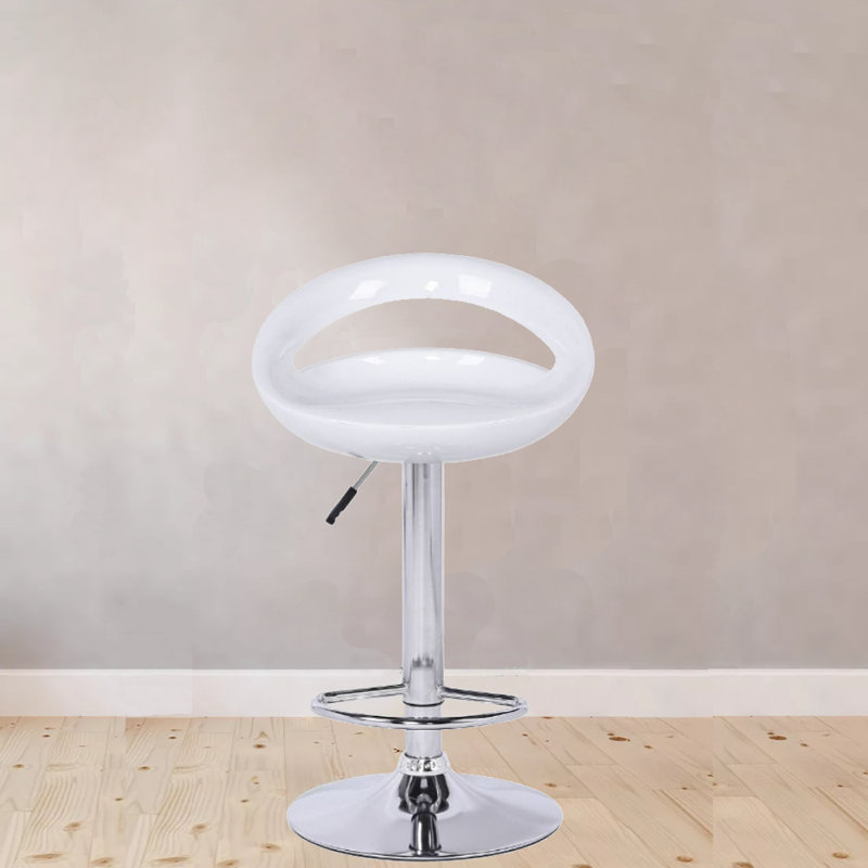 Swivel Adjustable Height Counter Stool with Metal Frame