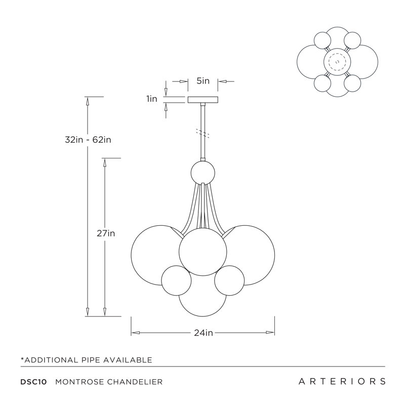 Montrose 9 - Light Chandelier