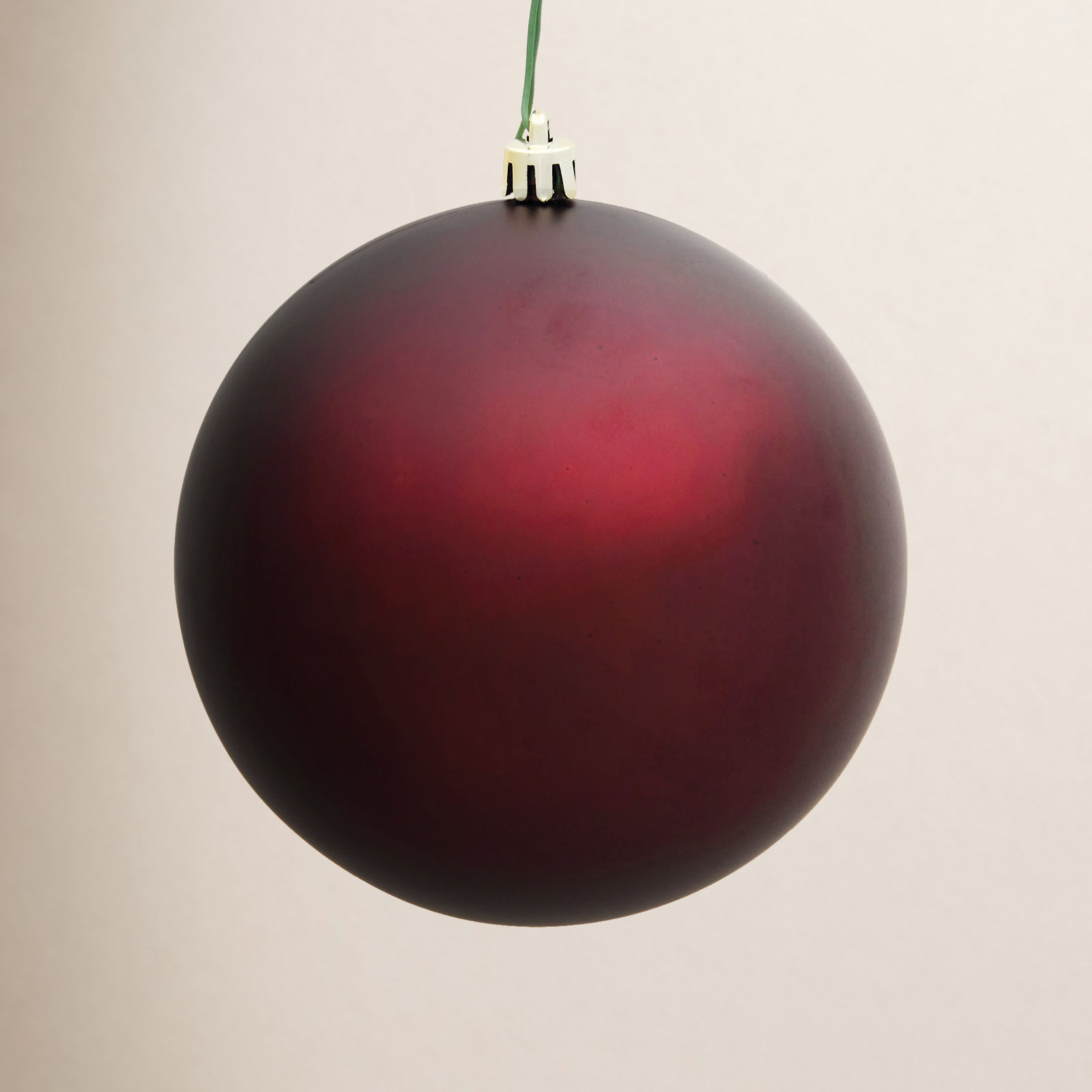 Shatterproof Bauble, Gunmetal Glitter, 10" H x 10" W x 10" D
