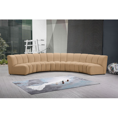 Canapé modulaire en velours Infinity