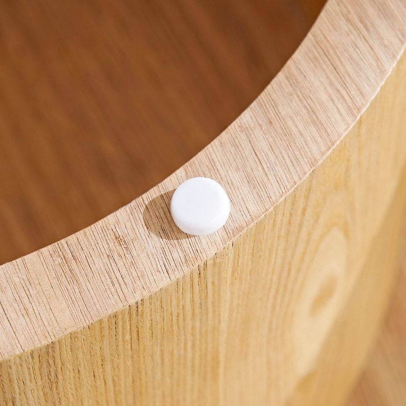 Table basse ronde avec base robuste, Natural