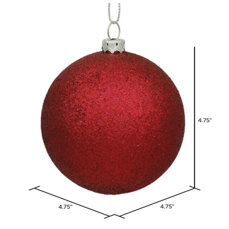 Babiole incassable, H 4,75 po x l 4,75 po x P 4,75 po, Vin pailleté