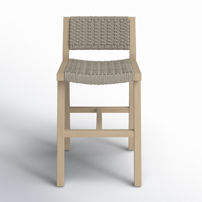 Shea Teak Outdoor Bar Stool