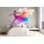Adhésif décoratif ballerine, autocollant de danse arc-en-ciel, art mural ballet, décoration de chambre, peinture colorée de danseuse, 111 g-1332847216