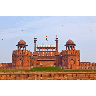Red Fort In Delhi - Wrapped Canvas Print