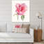 Fleur rose vif rétro - peinture sur toile-67382749-67382766