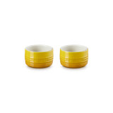 Le Creuset Stoneware Set Of 2 Straight Walled Ramekin, 7Oz. Ea. - Nectar