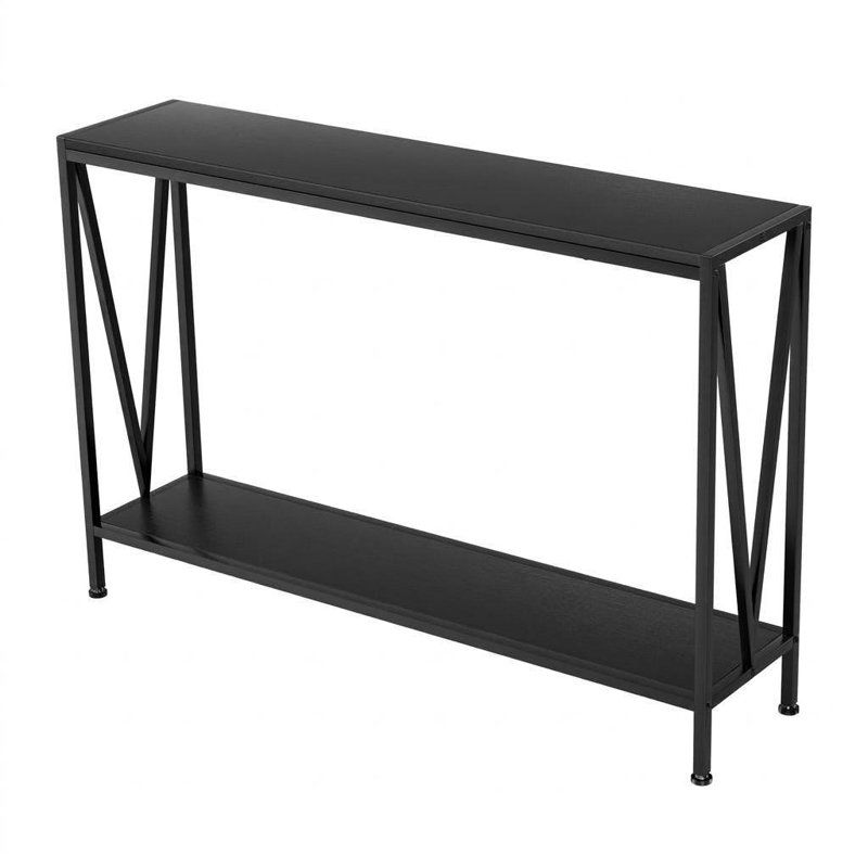 Coffee Table, 11.5cm H x 32.7cm W x 114cm D, Black, Brown, Black / Brown