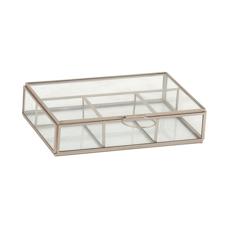 Boîte à bijoux en verre, Argent
