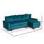 Mitzi Compact 3 Seater Corner Sofa -1476903851