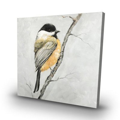 Small coal tit - 32"x32" art on canvas