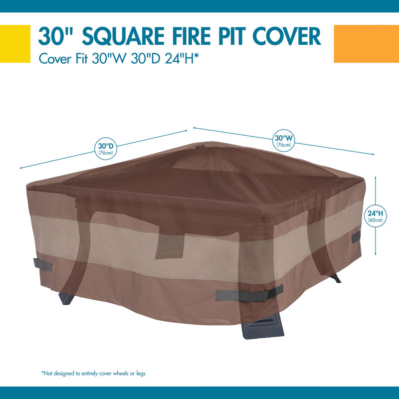 Steve Ultimate Waterproof Outdoor Fire Pit Cover, 24" H x  50" W x  50" D