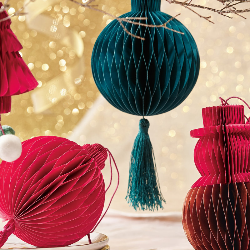 Paper Tree Pom Pom Green Multi