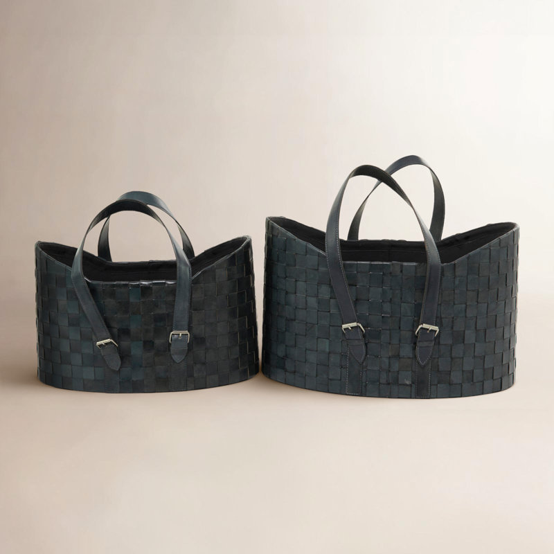 Birch Lane™ Decorative Basket, Dark Blue