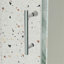 Porte de douche pivotante en verre trempé de 1/4 po de largeur, 56 à 60 po de hauteur x 71 po de hauteur, installation réversible, fermeture magnétique, finition de fuite, installation universelle à gauche et à droite, installation facile, fermeture-117993741