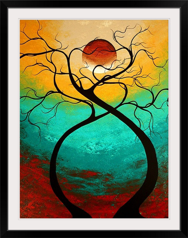 «Anjila Tw torsing Love» par Megan Duncanson, impression, l 44 po x P 35 po x H 1 po, Cadre noir