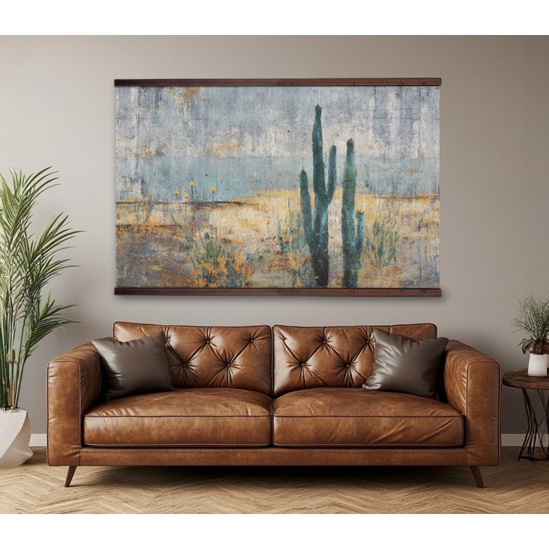 Tapisserie du désert, art mural sur toile, H 45 po x l 73 po