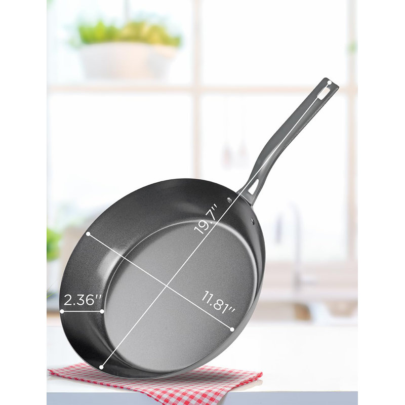 12" Carbon Steel Non-Stick Skillet with Ceramic Coating