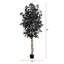 Ficus artificiel noir d'Halloween avec tronc naturel-1771744908